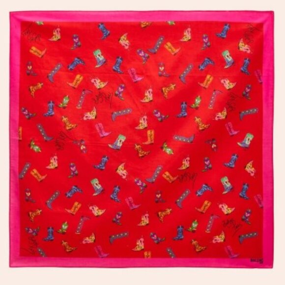 Balzac Paris Paros cowboy boots scarf NWT - Picture 3 of 3